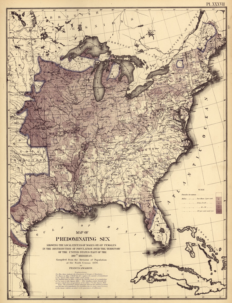 Illustration for article titled Beautiful, hi-res census maps provide fascinating snapshots of 1870s America